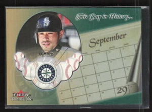 2002 Fleer Tradition #8 DH Ichiro Suzuki This Day in History - Picture 1 of 2