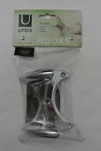 Ganchos dobles de par con acabado cromado Umbra con hardware incluido NUEVOS envíos diarios - Imagen 1 de 2