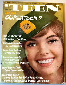 Teen Magazine July 1966, Superteen Issue, Kay Campbell Cover, Fashion & Beauty - Picture 1 of 2