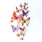 12pcs 3d Butterfly Wall Stickers Fridge Magnet Art Design Decal Kids Home Decor