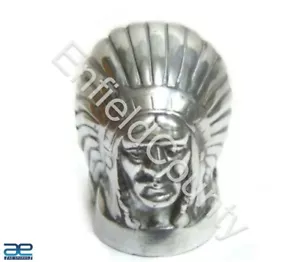 Indian Chief Head Aluminum For Front Mudguard Fender Universal Fit AEs - Bild 1 von 8