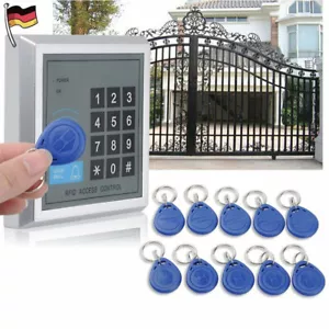 RFID Zugangskontrolle +10 Clips Türschloss Türöffner Digitale Codeschloss System - Bild 1 von 10