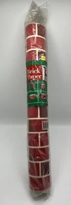 Vintage Corrugated Brick Paper Background Christmas 2 Foot X 5 Foot Roll NOS - Picture 1 of 4