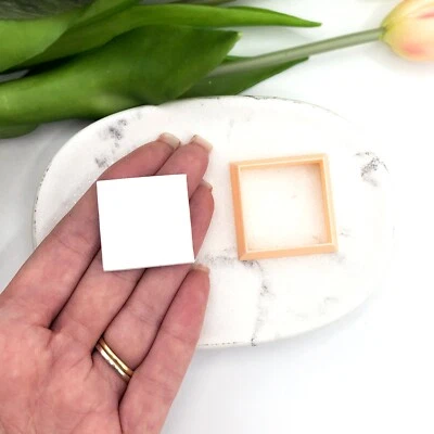 KALY AND KLAY Square Clay Cutter • Polymer Clay Jewellery Earring Makers Tools • Cutters