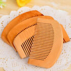 Natural Peach Solid Wood Comb Engraved Peach Wood Healthy Massage Anti Static