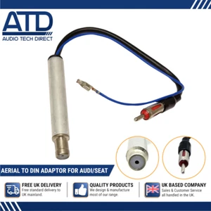 Antena Adaptador para Seat Ibiza Leon Arosa Toledo Poder Elevador Amplified din - Imagen 1 de 12