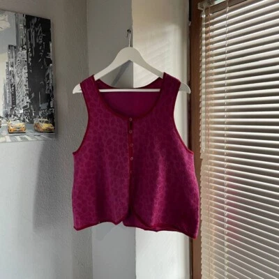 Жилет на пуговицах с принтом Gudrun Sjoden / женский L - Изображение 1 из 4