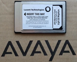 TARJETA DE MEMORIA ATA de software AT&T/Lucent/Avaya PG-5E392/108731829 8 MEGABYTES - Imagen 1 de 2