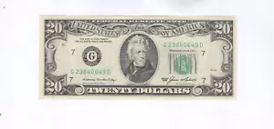 1985 $20 Federal Reserve Banknote CHICAGO Uncirculated Fr 2075G - Picture 1 of 6