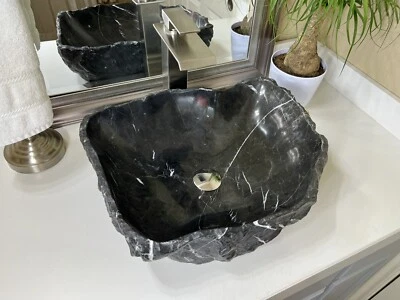 Fregadero de ónix / Fregadero de piedra / Fregadero de tocador / Cuenco de ónix / Fregadero de baño / Fregadero de recipiente Foto 1 de 4