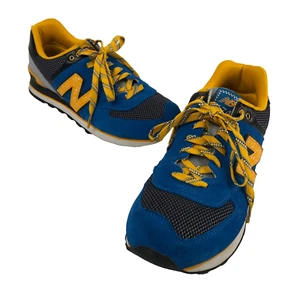 Scarpa da donna New Balance 574 WL574OIA taglia 10 blu royal/oro tomaia in camoscio e rete US - Foto 1 di 9