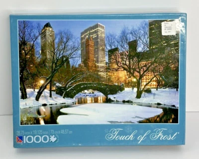 Touch of Frost Gapstow Bridge Central Park 1000 Pc Jigsaw Puzzle 2011 NEW SEALED - Image 1 of 4
