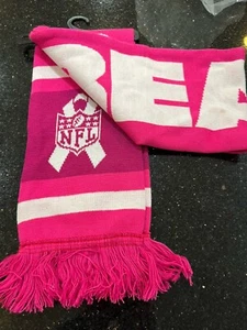 Chicago Bears Breast Cancer Awareness Pink NFL Team Logo Scarf - Picture 1 of 3