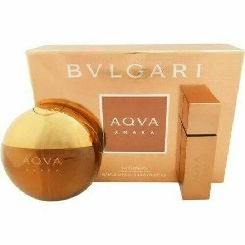  Aqua Amara cologne by Bvlgari 2pc gift set. 100ml. Rare Discontinued.Authentic Foto 1 de 1