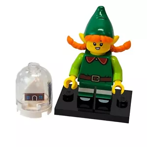 LEGO® Collectable Series 23 Holiday Elf Minifigure col23-5 NUOVO supporto globo di neve - Foto 1 di 4