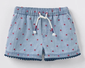 NWT Girls Matilda Jane Enchanted Garden Aubrey Chambray Woven Shorts Size 6 NEW - Picture 1 of 5