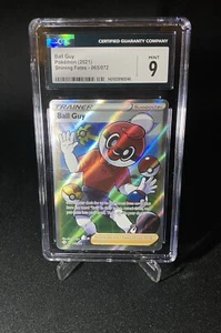 2021 Pokemon Shining Fates Trainer Ball Guy 065/072 CGC MINT 9 - Bild 1 von 2