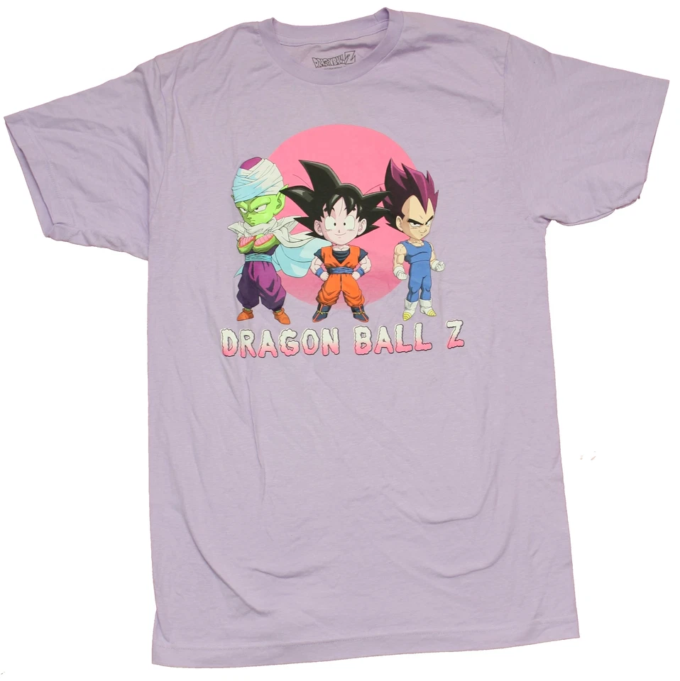 Camiseta Dragon Ball Z Para Hombre - Chibi Vegeta Goku Piccolo Sobre Nombre Foto 1 de 1
