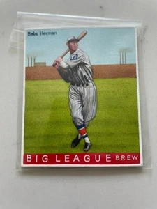 R319-Helmar BIG LEAGUE #270 Babe Herman **ORIGINAL ART CARD** 1of1 Proof - Picture 1 of 2