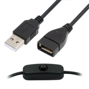 Chenyang DC Cable with On Off Power Switch Button for DC 5V Desk Lamp Fan Camera - Picture 1 of 10