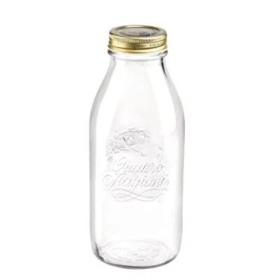 Bormioli Rocco Quattro Stagioni Preserving 1L Round Clear Glass Jug Transparent - Image 1 of 4