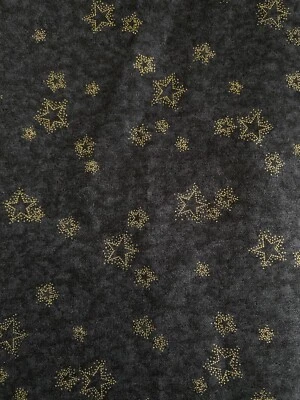 Gold Stars Possibilities Smith & Milligan Henry Glass Cotton Fabric 28” L x 42” - Image 1 of 3