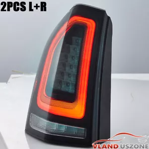 LED Tail Lights For 2011-2014 Chrysler 300 Rear Brake Turn Signal Running Light - Foto 1 di 16