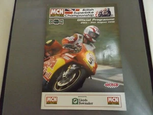 Programa Cadwell Park 31/8/98 1998 - BSB - firmado a mano por Ian Simpson - Imagen 1 de 2