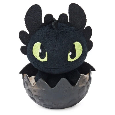 Brand New DreamWorks DRAGONS REVEALED: Plush TOOTHLESS In Egg 4" Spin Master 4+ - Image 1 of 4