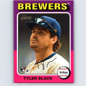 2024 Heritage High Number Tyler base nera RC #578 Milwaukee Brewers - Foto 1 di 2