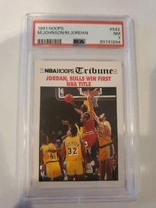 1991 M.Johnson/M.Jordan 542 PSA 7 NM - Picture 1 of 2
