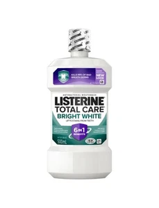 Listerine Bright White Mouthwash 500mL Multi-action Whitening - Lemon & Salt - Picture 1 of 2
