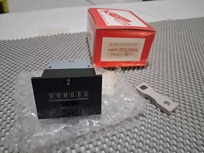 NUEVO Contador de impulsos Kessler-Ellis 24 VDC AC 6 dígitos base de 2 clavijas B350 *LEER Foto 1 de 4