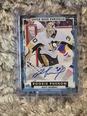 2015-16 Upper Deck Portfolio #223 Rookie Phenom Auto Matt Murray - Image 1 of 2