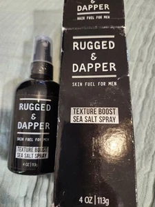NEW Rugged & Dapper Texture Boost Sea Salt Spray 4oz Hair Texture Volume SEALED  - Picture 1 of 2