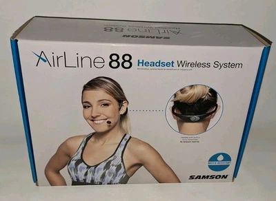 Samson Airline 88 Headset Wireless UHF Microphone Fitness System 00-Ch. K-Band - Image 1 of 4