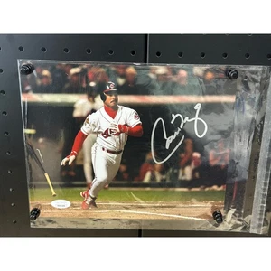 CARLOS BAERGA handsigniertes signed 8 x 10 Baseball Foto Cleveland Indians COA - Bild 1 von 5