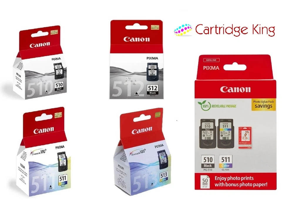 Canon 510 / 511 / 512 / 513 - choice of Printer inks for Pixma iP2700 iP2702 - Image 1 of 1
