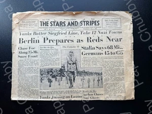 1945 WW II newspaper CATHOLIC CHURCH OPPOSES BIRTH CONTROL info for US SOLDIERS - Picture 1 of 6
