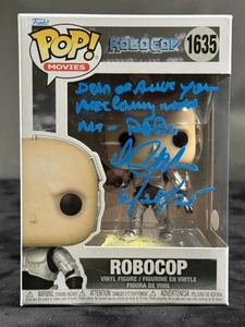 DR. PETER WELLER SIGNED ROBOCOP FUNKO POP WITH QUOTE JSA WITNESS COA - Picture 1 of 8