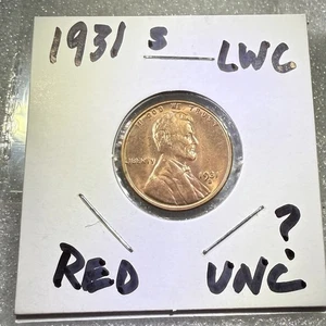 1931-S Lincoln Wheat Cent Semi-Key Date /MS? RED/Update Your Collection Today! - Picture 1 of 6