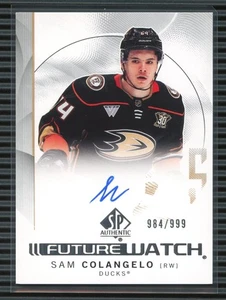 Orologio Futuro 2024-25 SP Autentico #140 Sam Colangelo Autografo /999 - Foto 1 di 2