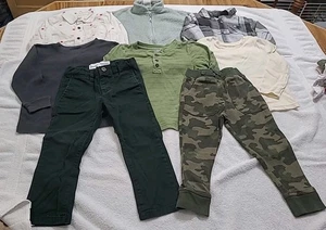 8-teilig kleine Jungen Größe 3T Langarmshirts Fleecejacke Hose Sweatshirt - Bild 1 von 24