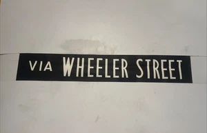 WHEELER STREET - Hockley Perry Bar 4.1976 Bus Blind 36” Gift - Picture 1 of 11