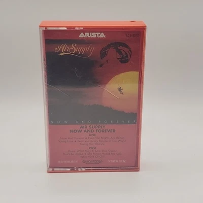 Air Supply Cassette Tape Now and Forever 1982 Arista ATC 9587 Red Case  - Image 1 of 4