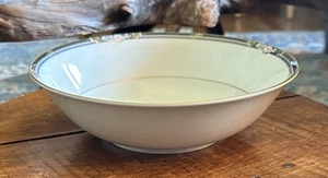 Mikasa Florisse Black 9” Round Vegetable Serving Bowl JAPAN EUC - Picture 1 of 8