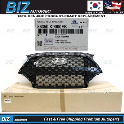 Genuine Radiator Grille Assembly for 2019-2022 Hyundai Veloster N 86350-K9000EB - Image 1 of 4