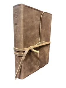 ESV Single Column Journaling Bible, Large Print (Natural Brown Leather, Flap wit - Picture 1 of 3