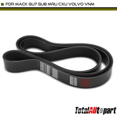 Cinturón serpentino 62,37" para Mack GU8 GU7 MRU CXU LEU LR600 CTP Volvo VNM VNL VHD Foto 1 de 4