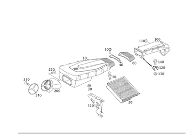 Genuine Mercedes-Benz Filter Insert 604-094-13-04 - Image 1 of 2